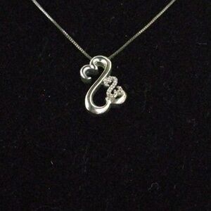 Vintage Sterling Silver Jane Seymour's Open Heart Nacklace